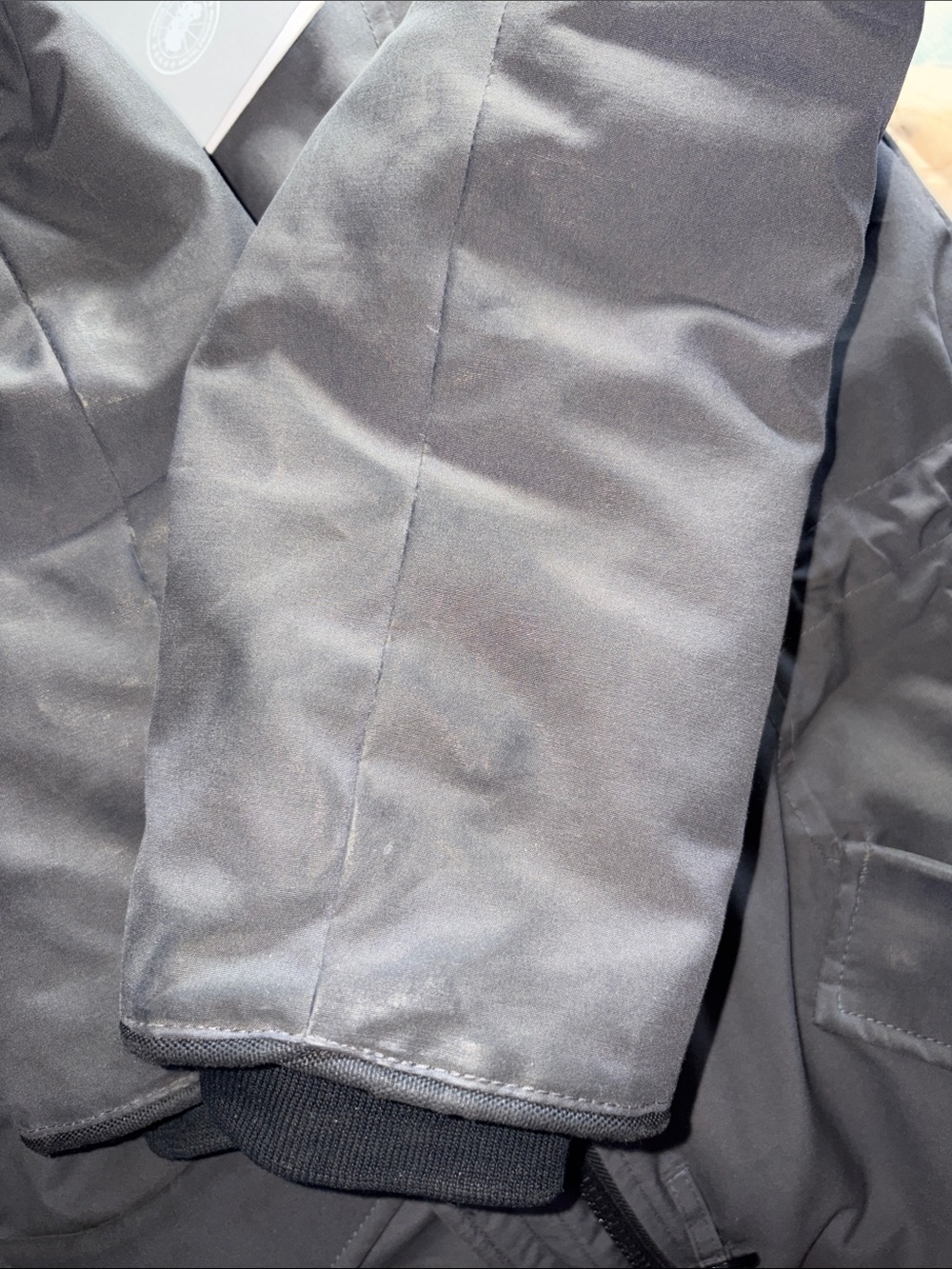 Canada Goose Rossclair - Graphite Grey Parka with Fur-Trim Hood - Picture 9 of 14
